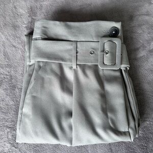 Topshop high-waisted pleated trouser